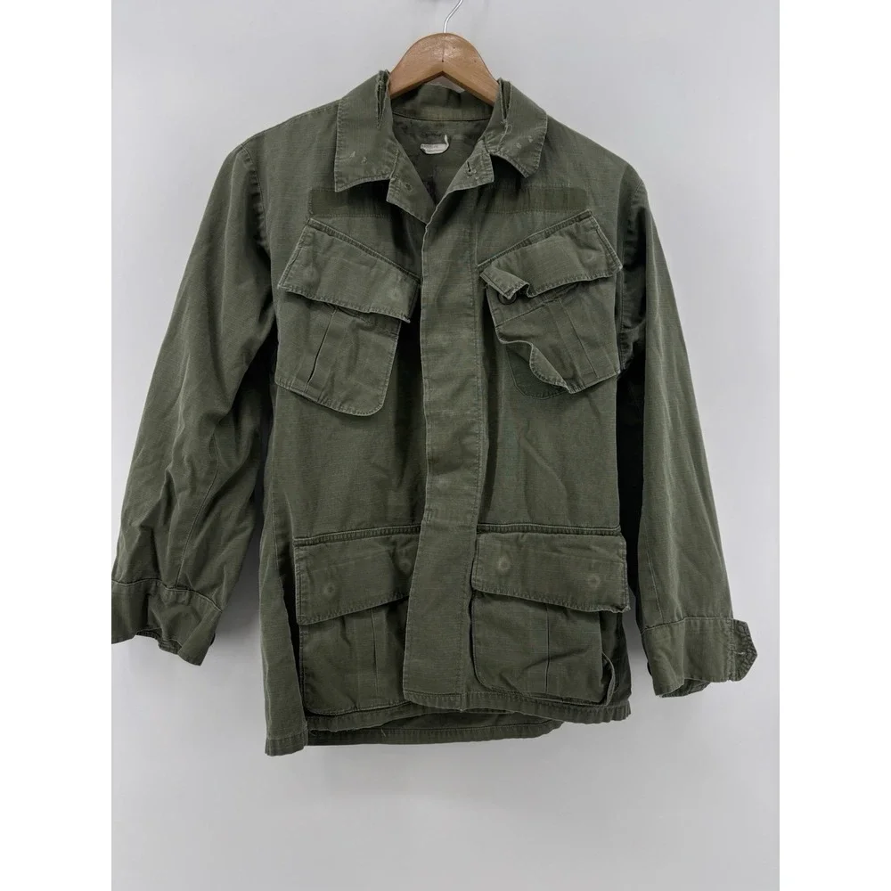 Vietnam Jacket‎ 107 Coat Man's Combat Ripstop Slant Tropical Wind Small RUGGED